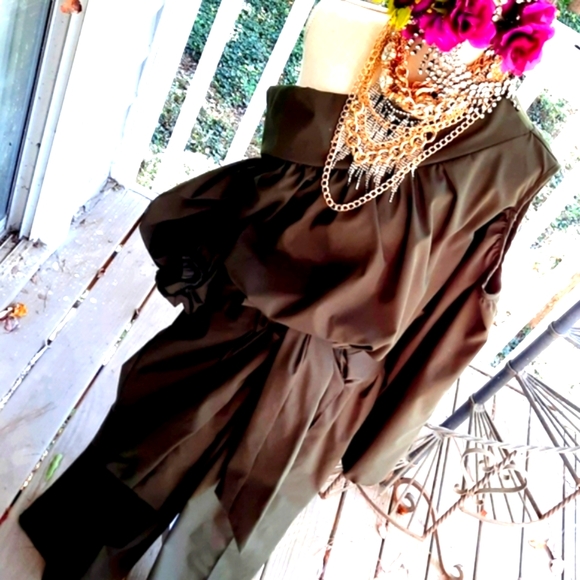 💚NEW!🤑2-piece CHIC 🔔bell pants set With a Long belt/sash 😍 ❤️ - Picture 1 of 17